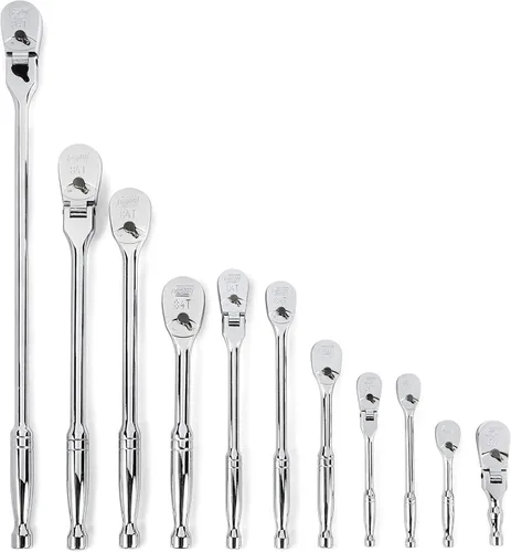 Miniatura 14 de GEARWRENCH - Juego de 4 piezas de trinquete con mango flexible, 84 dientes - 81230A-07