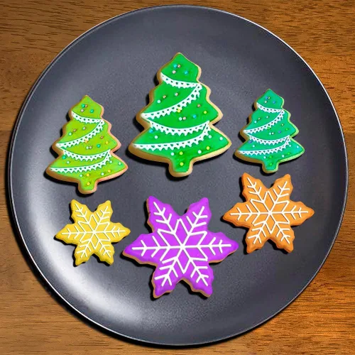 Miniatura 5 de Juego de cortadores de galletas de Navidad - 18 piezas, formas de hombre de jengibre, copo de nieve, árbol, corazón, estrella y ángel para hornear