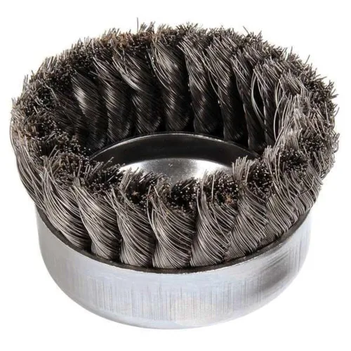 Miniatura 15 de Weiler 13286 Cepillo de alambre de alambre de una hilera de 2-3/4 pulgadas, relleno de acero de 0.020 pulgadas, tuerca UNC de 5/8"-11, fabricado