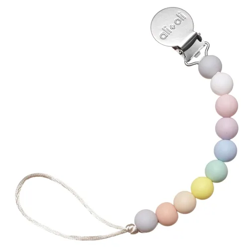 Miniatura 13 de Ali+Oli Clip de silicona para chupete para bebé (toda madera) 100% de grado alimenticio sin BPA para recién nacido, clip para bebé niño o niña
