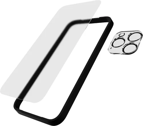 Miniatura 4 de Tech21 Impact Glass - Pantalla antirreflejos con protector de lente de cámara para iPhone 15 Pro Max