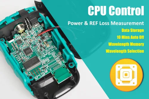 Miniatura 6 de Pro'sKit Tool Solutions MT-7617 Mini Palm 2 en 1 Medidor de potencia óptica de fibra óptica Medidor de potencia compacto Soporte de 10 longitudes