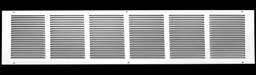 Miniatura 109 de HVAC Premium 30' x 10' [Abertura de conducto] Rejilla de aire de retorno de acero estampado plano - Pared lateral y techo - Cubierta de conducto