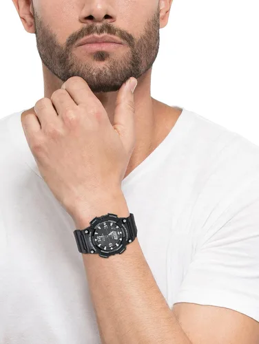 Miniatura 2 de Casio AQS800W Series Analog Digital Watch 100M WR Solar Powered 1/100 SEC Stop Watch 6-Language Day of The Week Indicator Countdown