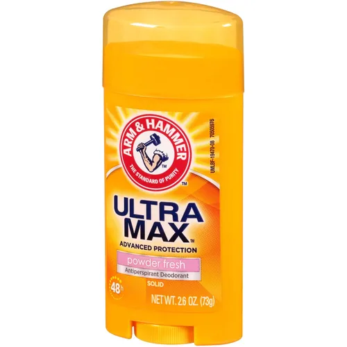 Miniatura 11 de Arm & Hammer Ultramax Desodorante y polvo de antitranspirante sólido, polvo fresco, barra de 2.6 onzas (paquete de 6)
