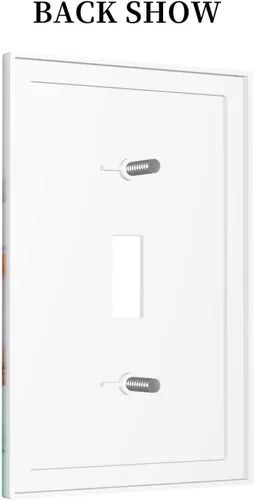 Miniatura 862 de Placa de Interruptor de Luz Azul de 1 Gang, Placa de Pared Decorativa de Palanca Individual, Cubierta de Placa de Pared de Palanca, Placa Frontal