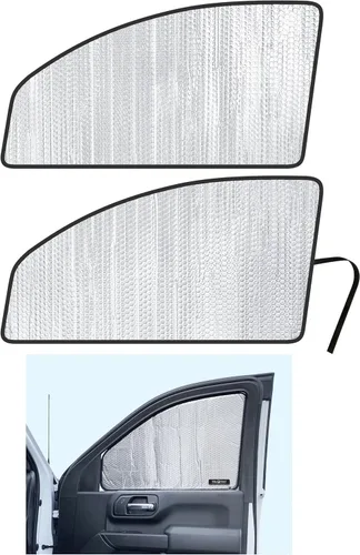 Parasol para asiento delantero de ventana lateral, ajuste personalizado para GMC Sierra 1500 2019, 2020, 2021, 2022, 2023, 2024, 2025, 2026, GMC