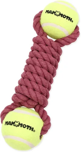 Miniatura 9 de Mammoth - Juguete de cuerda para masticar con pelotas de tenis, juguete interactivo de algodón y poliéster para perros, juguete interactivo