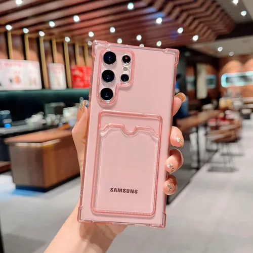 Miniatura 22 de Tuokiou Funda para Samsung Galaxy A14 5G, Fundas Protectoras Transparentes con Ranura para Tarjetas, Funda Cartera de TPU Suave Ajustada Resistente