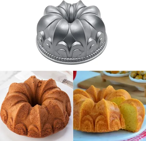 Miniatura 2 de Molde de aluminio para tartas, molde antiadherente para tartas Charlotte, fácil de limpiar, molde para hornear pasteles para cumpleaños, Navidad