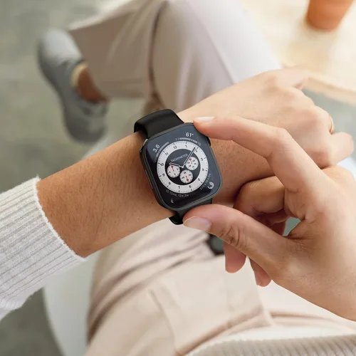 Miniatura 7 de Paquete de 4 fundas impermeables compatibles con Apple Watch de 1.614 pulgadas Series 9/8/7 con protector de pantalla de vidrio templado, cobertura