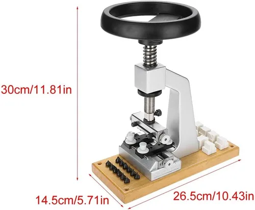 Miniatura 8 de Herramienta para quitar la parte trasera del reloj, 5700, abridor de reloj, con base de metal, apto para reparación de relojes