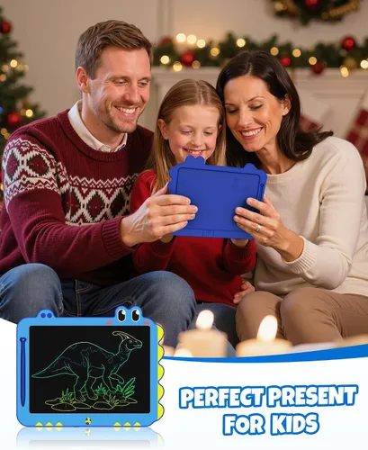 Miniatura 7 de ORSEN Tableta LCD de 12 pulgadas para garabatear, tablero de dibujo de dinosaurio verde para niños de 3 a 6 años, regalos de Navidad y cumpleaños