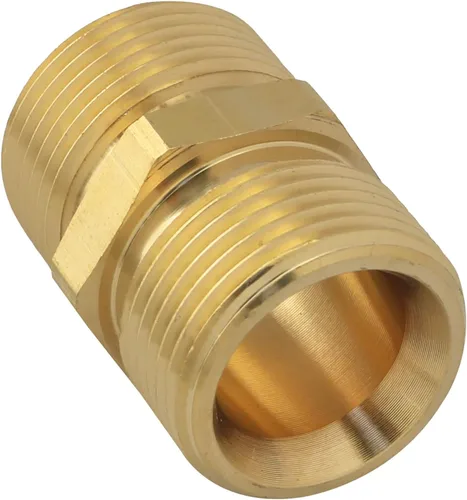 Miniatura 3 de Acoplador de lavadora a presión ZZLZX métrico M22 0.59 pulgadas rosca macho a M22 0.551 in, adaptador de extensión de manguera de lavadora a