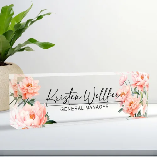 Miniatura 17 de Placa de Nombre Personalizada para Escritorio, Placa de Nombre de Escritorio Personalizada, Placa de Nombre Acrílica Personalizada para Oficina