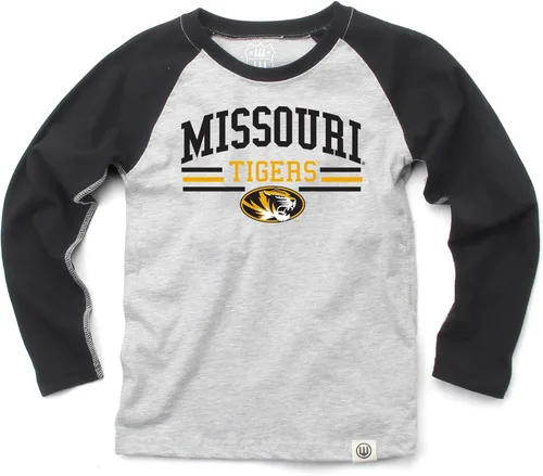 Miniatura 6 de Wes and Willy NCAA playera raglán de manga larga para niños