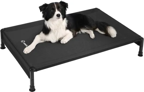 Miniatura 14 de Veehoo CWC2433 - Cama fresca para perros para exteriores, cama elevada para mascotas con malla Teslin lavable y transpirable, pies de silicona