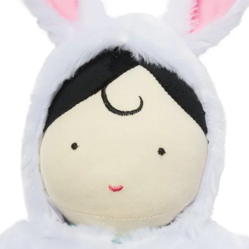 Miniatura 2 de Juguetes Manhattan muñeca bebé y saco para dormir con capucha para acurrucarse, Bunny