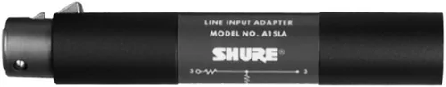 Shure A15LA Adaptador de Línea - Convierte Señales de Nivel de Línea Equilibradas a Nivel de Micrófono (Atenuación de 50dB)