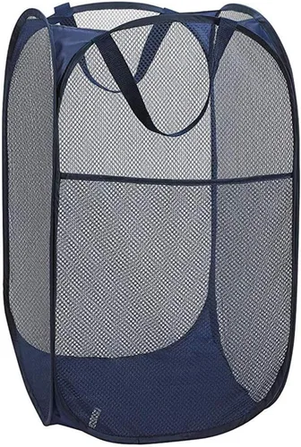 Cesta de Ropa Sucia Emergente, Cesta de Ropa de Malla Plegable para Habitación de Niños, Dormitorio Universitario o Viajes, Cesta de Ropa Plegable