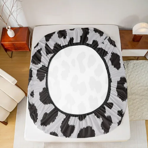 Miniatura 6 de Juego de sábanas abstractas de piel de guepardo, tamaño individual, decoración de lujo para habitación de niños, niñas y mujeres, juego de ropa