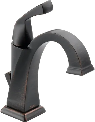 Miniatura 5 de Delta Faucet Dryden Grifo de baño de un solo agujero, grifo de baño de una sola manija, tecnología de sello de diamante, ensamblaje de drenaje