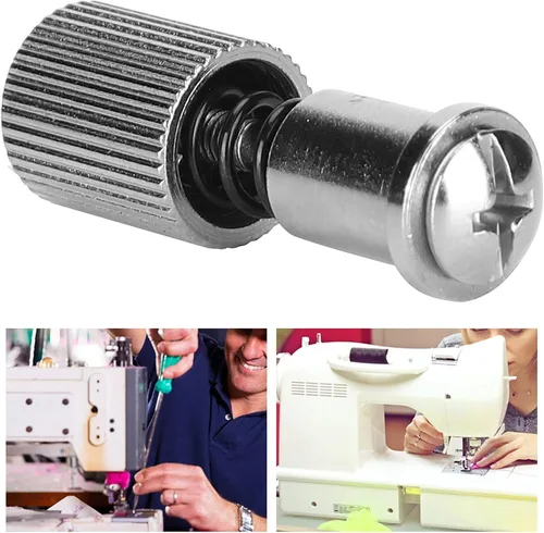 Miniatura 6 de Máquina de coser abrazadera de pie de resorte Prensatelas Pieza de reemplazo de abrazadera de tornillo de cambio fácil Accesorio de máquina de coser