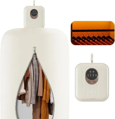 Miniatura 10 de Secadora de ropa portátil, mini secadora portátil para ropa, tiempo normal de 50 minutos/artículos, ajuste de tiempo, limpieza profunda a nivel