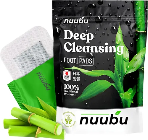 Nuubu Almohadillas para pies, parches de hierbas naturales para el cuidado de los pies, ingredientes naturales orgánicos japoneses de primera