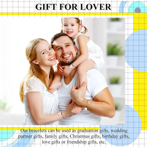 Miniatura 7 de Hicarer Pulseras de promesa, pulseras de amistad para el regreso a clases, juego de dijes a distancia para amigos, mujeres y niñas, regalo del día
