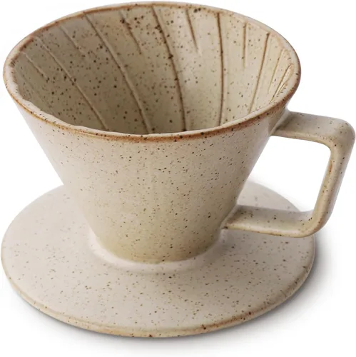 Miniatura 9 de DOWAN Cafetera de Vertido, Goteo de Café de Vertido No Eléctrico, Cafetera Manual, Porcelana para Tazas Individuales, Accesorios de Preparación