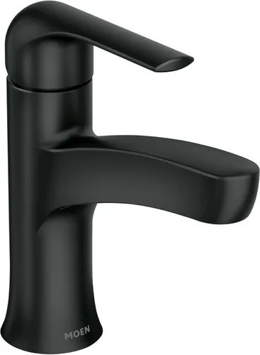 Miniatura 10 de Moen Tilson Spot Resist 84565SRN - Grifo de fregadero de baño de níquel cepillado con una manija con placa opcional, 84565SRN cepillado níquel