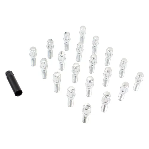 Miniatura 16 de Wheel Accessories Parts Juego de 20 pernos de orejeta M14 x 1.25 rosca Bellota para asiento con acabado negro, longitud de vástago de 0.99 pulgadas