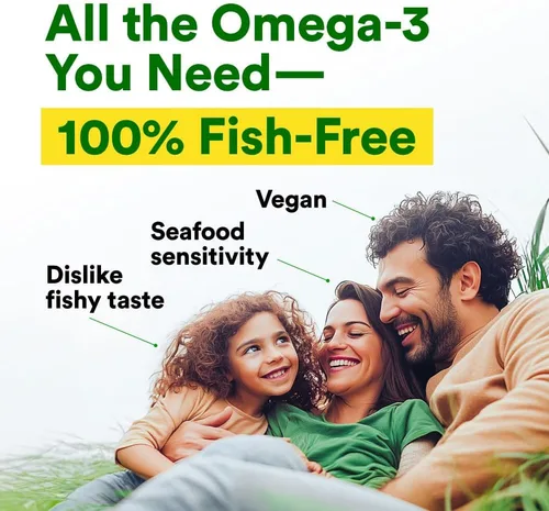 Miniatura 7 de LABO Nutrition OmaxPure - Aceite de algas veganas Omega-3 de 750 mg, suplemento de omega-3 EPA y DHA a base de plantas para la salud del corazón