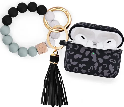 Miniatura 10 de Filoto - Estuche para AirPods Pro de 2ª generación 2022, funda protectora de silicona bonita con llavero de pulsera y accesorios para Apple AirPods