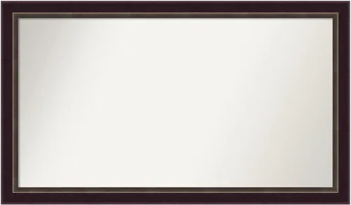 Miniatura 214 de Amanti Art Espejo de baño de bronce para sobre el fregadero, 24 x 24 pulgadas, espejo cuadrado de bronce Lara para tocador, marco de madera