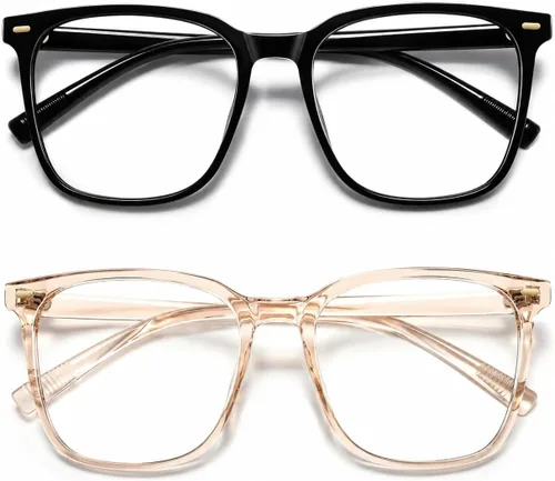 Miniatura 8 de Oversized Square Blue Light Blocking Glasses for Women Men, Anti-Fatigue Computer Monitor Glasses Reduce Eye Strain