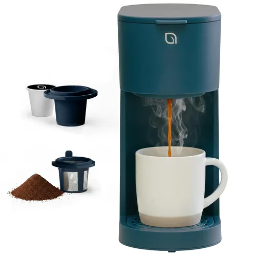 Miniatura 8 de WILLOW Cafetera de una sola porción de la serie Eco para K Cup y café molido, tamaños de preparación de 6 a 12 onzas con opción de preparación Blanco