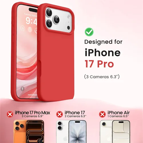 Miniatura 27 de GONEZ Funda de silicona para iPhone 15 Pro Max, compatible con Magsafe, protector de cámara + protector de pantalla, forro de microfibra suave