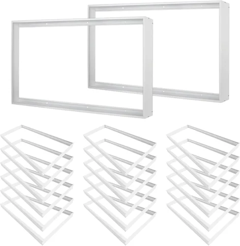 Miniatura 6 de Kit de montaje en superficie de 1 x 4 para panel plano LED, marco de techo de aluminio para 12 x 48 x 3.13 pulgadas, bueno para panel iluminado