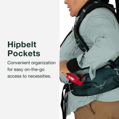 Miniatura 5 de Osprey Eja 48 Mochila ultraligera para mujer Verde azulado profundo