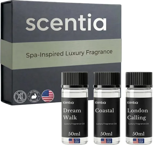 Miniatura 8 de Scentia Aceite difusor para fragancia para el hogar, colección de fragancias femeninas florales (3 × 1.7 fl oz), aceites aromáticos de lujo Dream