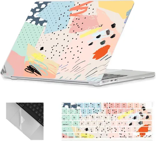 Miniatura 28 de Se7enline Funda compatible con MacBook Air de 15 pulgadas M4 M3 M2 2025 2024 2023 de 15.3 pulgadas con MacBook Air A2941/A3114/A3241 funda rígida