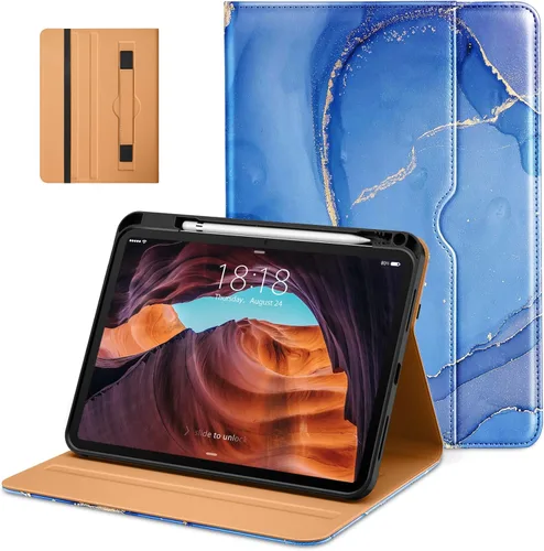 Miniatura 22 de DTTO Funda para iPad (A16) 11ª Generación de 11 Pulgadas 2025, Funda para iPad 10ª Generación de 10.9 Pulgadas 2022, Funda de Soporte Folio de Blanco
