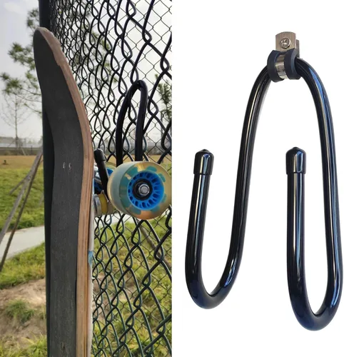 Miniatura 7 de Soporte de pared mejorado para monopatín, soporte de pared para monopatín y longboard, soportes para patineta alargar