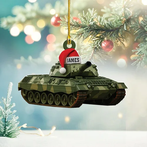 Miniatura 26 de Adornos de Navidad del ejército estadounidense, adorno de veterano para hombres y mujeres, adornos patrióticos para decoración de árbol de Navidad