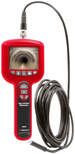 Miniatura 12 de Triplett BR350 Videoscopio de alta definición con vista frontal y lateral con cámaras duales impermeables de 5mm y pantalla LCD a color de 5