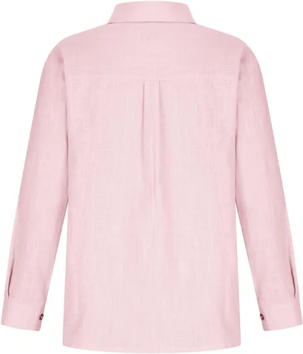Miniatura 129 de SMIDOW Camisa de algodón y lino con botones para mujer