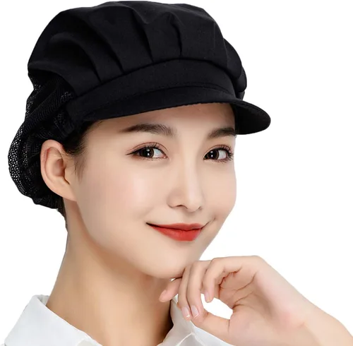 Miniatura 3 de 1pc4pcs Chef Hats-Kitchen Baker Cooking Hair Nets Food Service Caps para adultos
