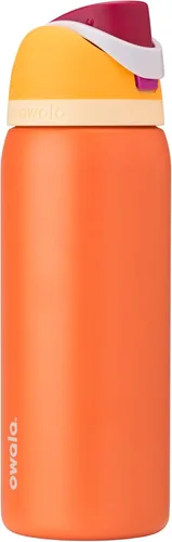 Miniatura 59 de Owala FreeSip - Botella de agua aislada de acero inoxidable con popote, botella de agua deportiva sin BPA, ideal para viajes, 32 onzas, verde putting